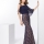 vestido encaje con capa 